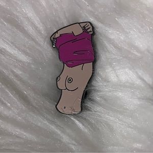 Enamel-finished sexy pin set -3 pcs